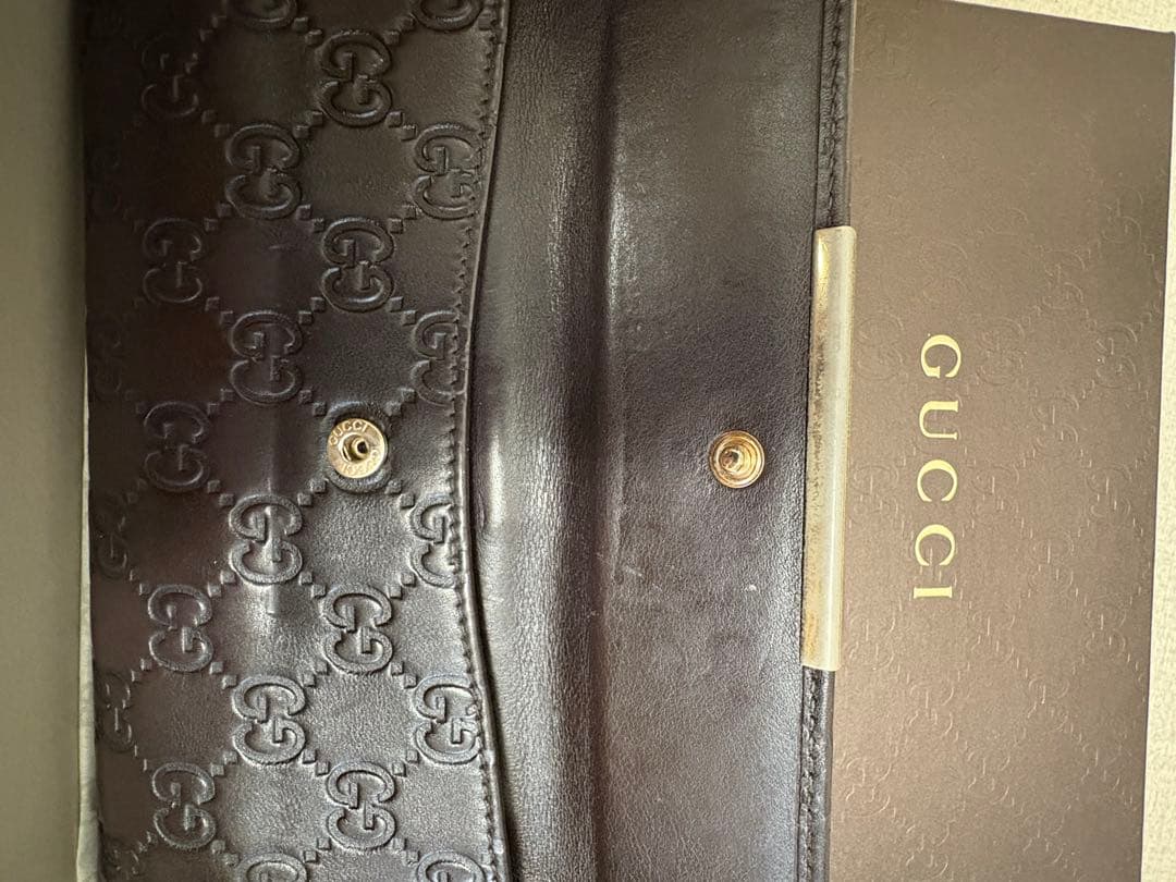GUCCI ダークブラウン 長財布
