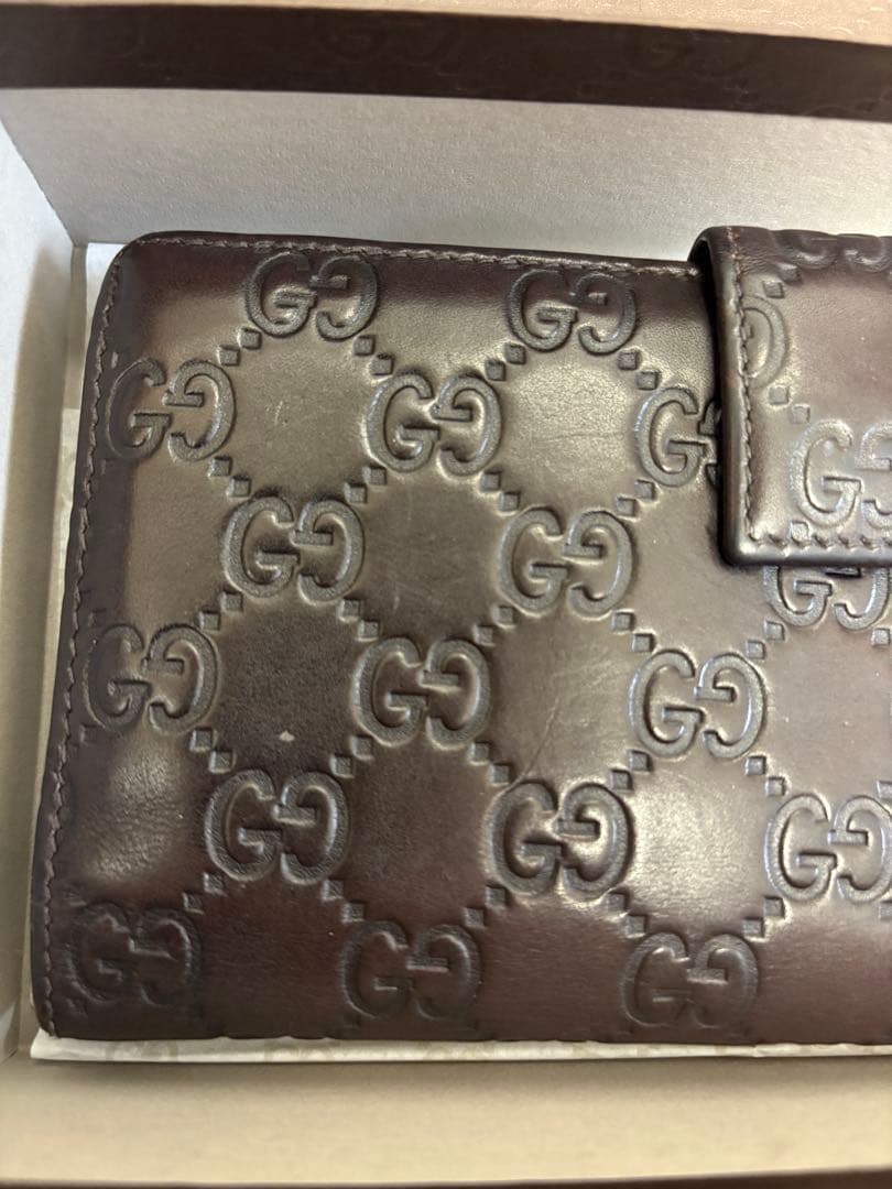 GUCCI ダークブラウン 長財布
