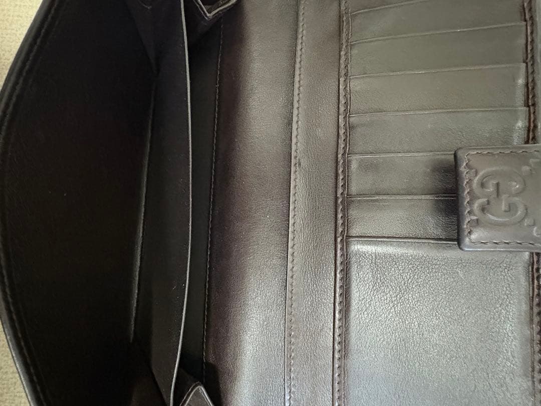 GUCCI ダークブラウン 長財布