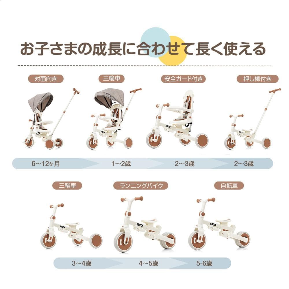 三輪車 子供用三輪車 折りたたみ 手押し 乗用玩具 幼児用 キッズバイクおしゃれ
