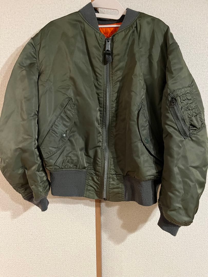 90s Alpha ma-1 MIL-J-82790J M カーキ USA