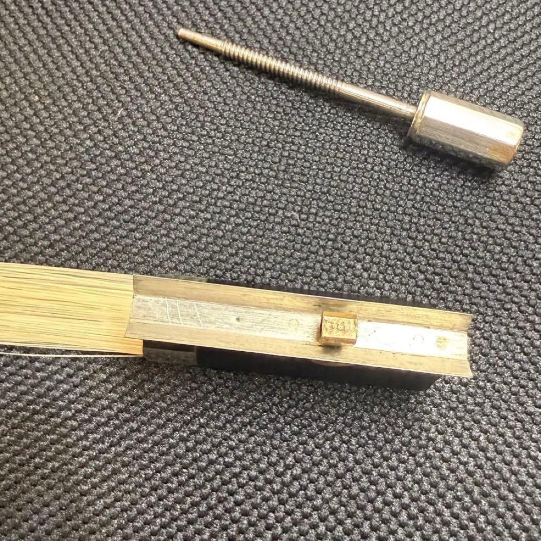 【整備品】オールド バイオリン 弓 4/4 フェルナンブコ 刻印無 ヨーロッパ製