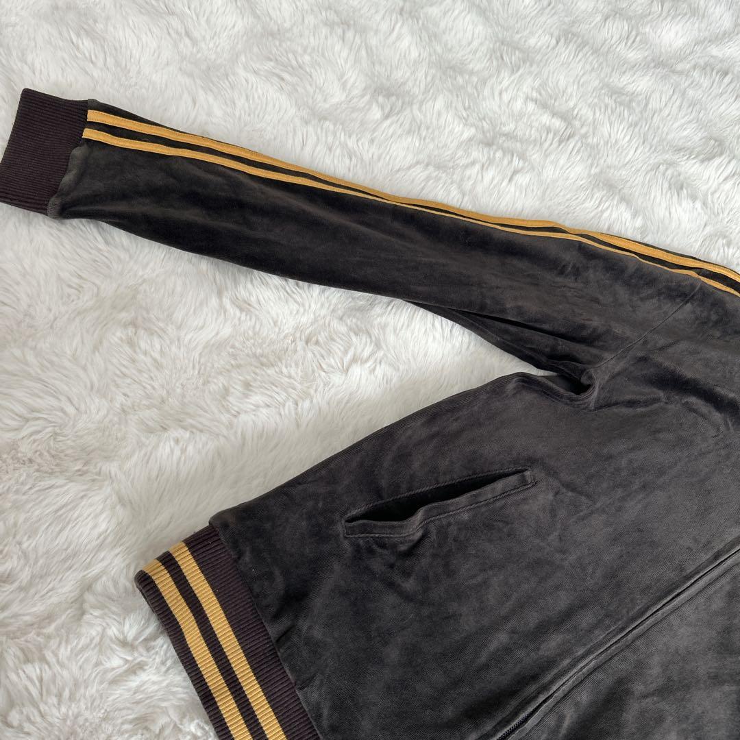 バーバリーブラックレーベル★ベロア トラックジャケット ブラウン