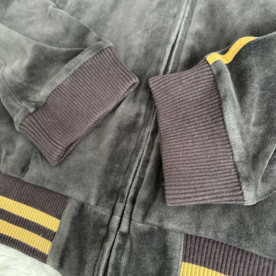 バーバリーブラックレーベル★ベロア トラックジャケット ブラウン