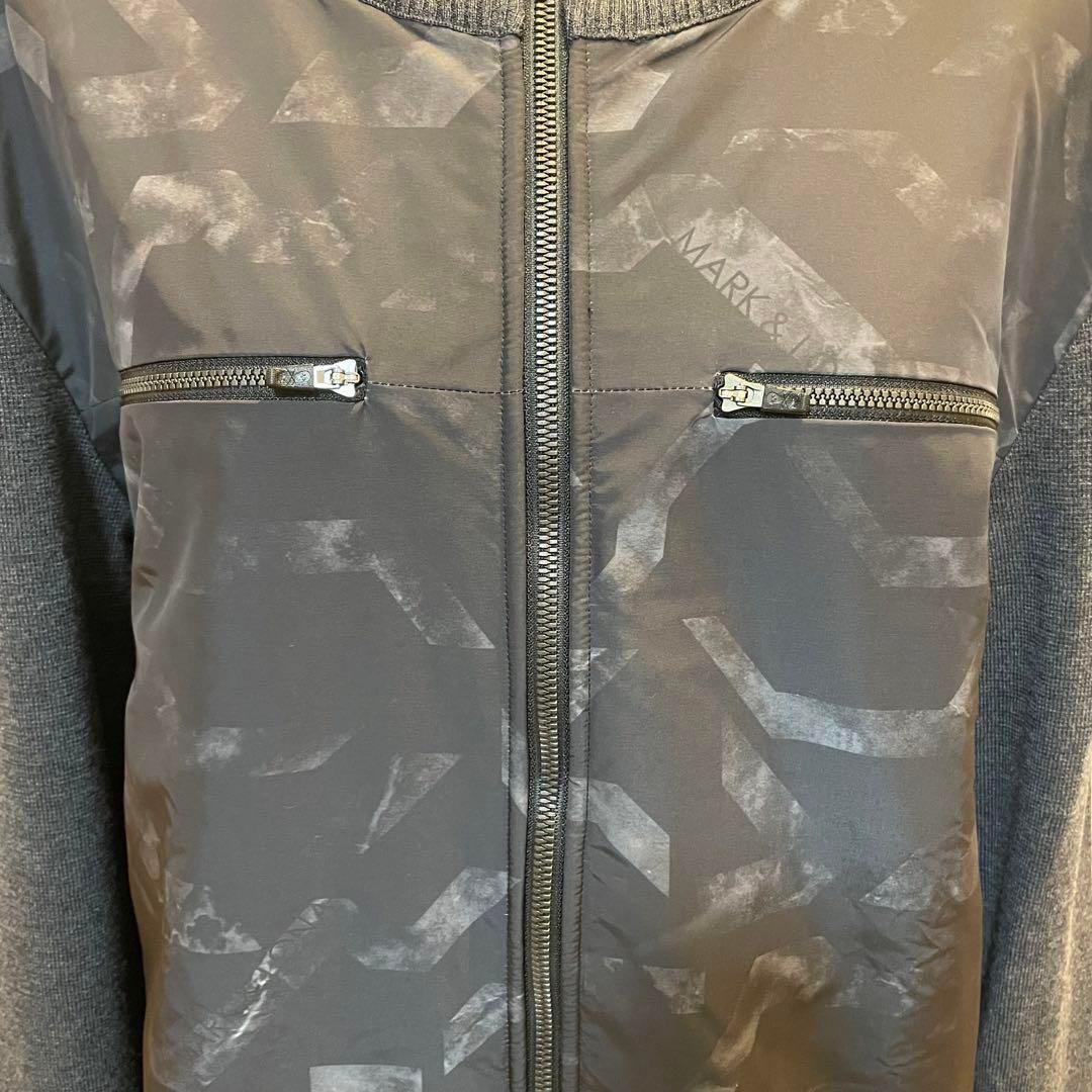 【美品】マークアンドロナ MARK&LONA ブルゾン ジャケット グレー 48