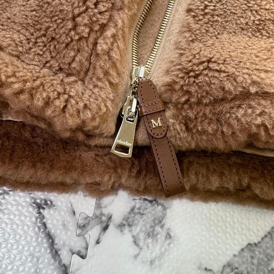 タグ付き◎マックスマーラ　テディベアコート　ケープ　ポンチョ　キャメル　白タグ