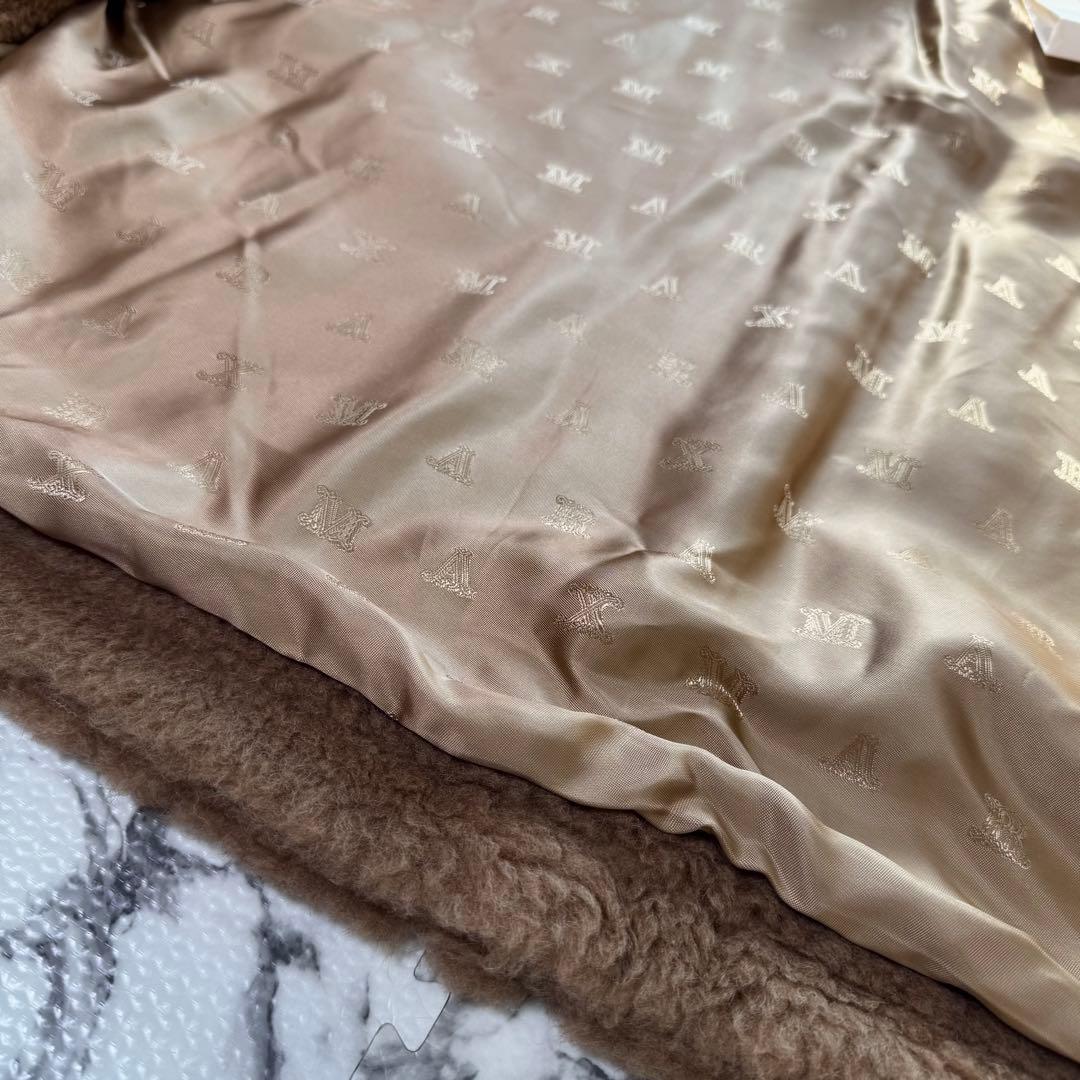 タグ付き◎マックスマーラ　テディベアコート　ケープ　ポンチョ　キャメル　白タグ