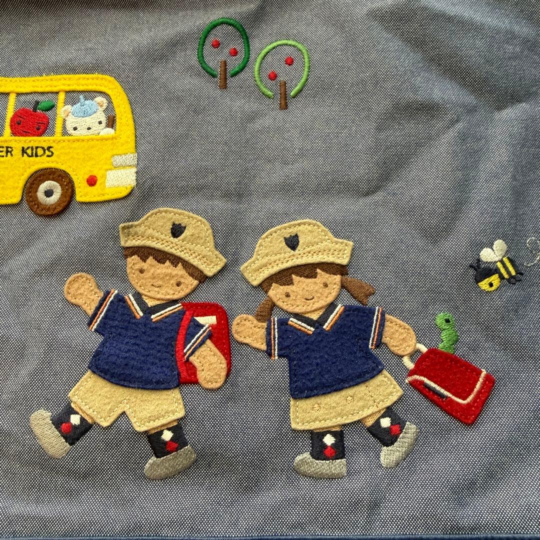 【美品】キンダーキッズ　× familiar ファミリア　お稽古バッグ