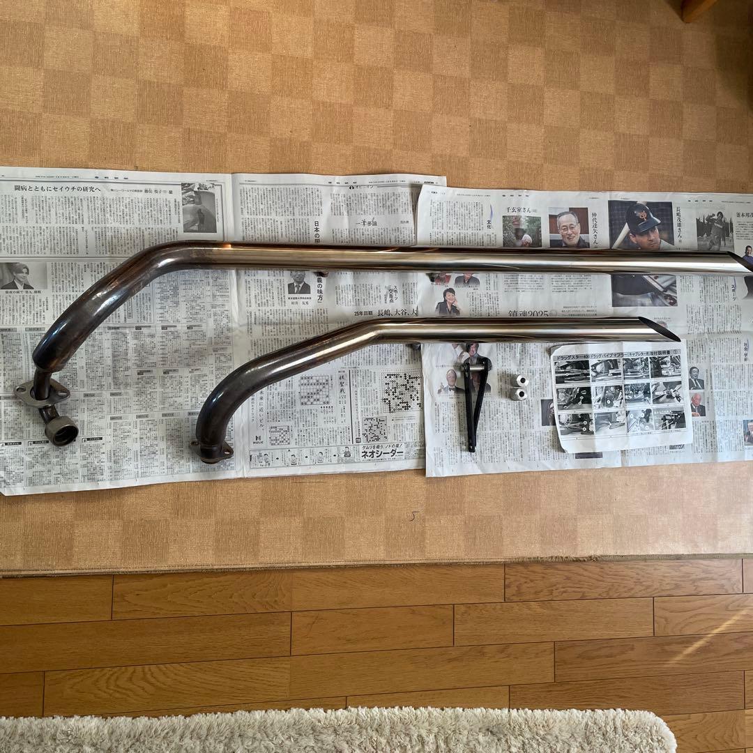 ガレージT&F ドラッグスター400 パイプマフラーインナーサイレンサー付き