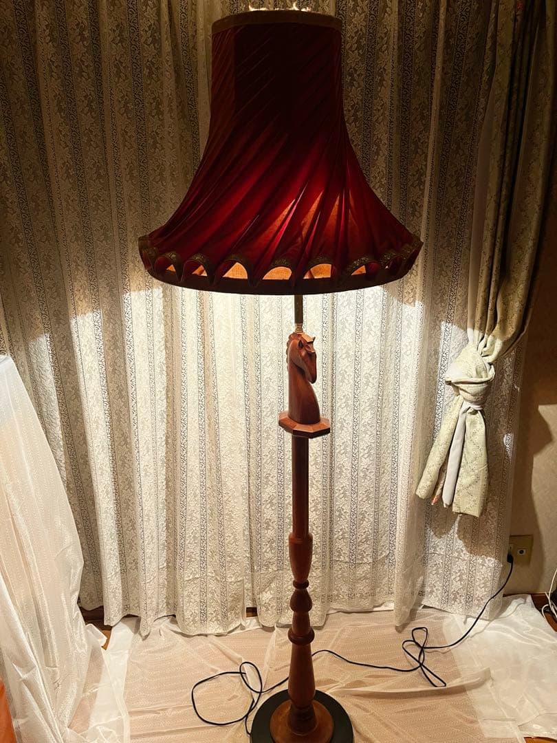 昭和レトロ スタンドライト シェードランプ フロアスタンド ヴィンテージ 古家具