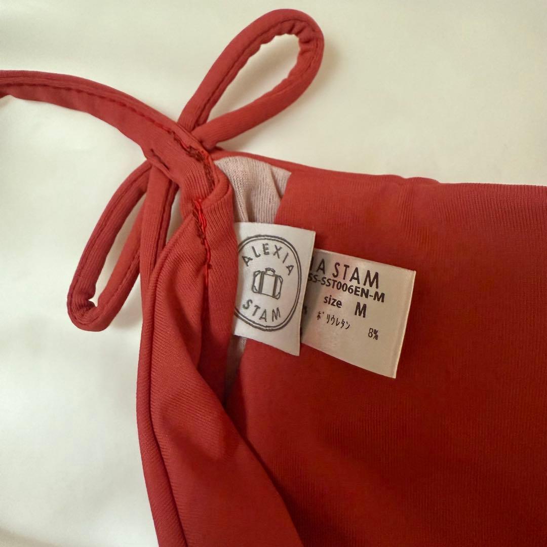 アリシアスタン 2025ss 水着 ビキニ　トップス M レッド