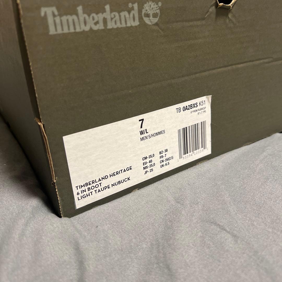 ティンバーランド ライトグレー ハイカットブーツ