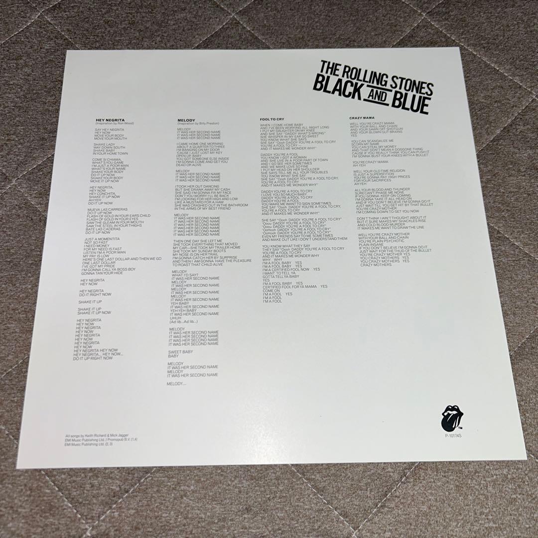 The Rolling Stones 限定LP Black and Blue