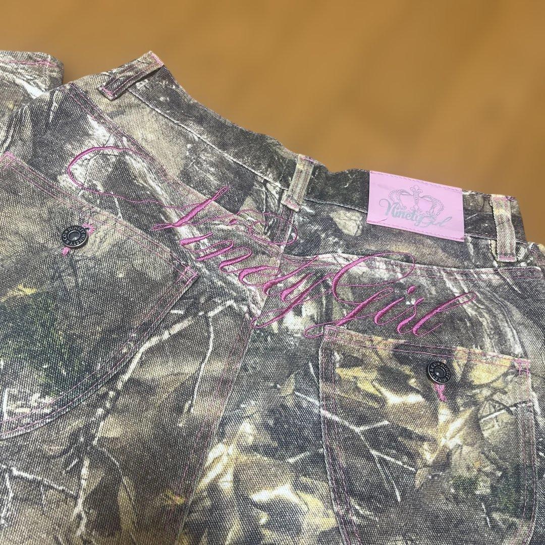 美品☆9090 ナインティナインティ リアルツリー デニムパンツ ギャル y2k
