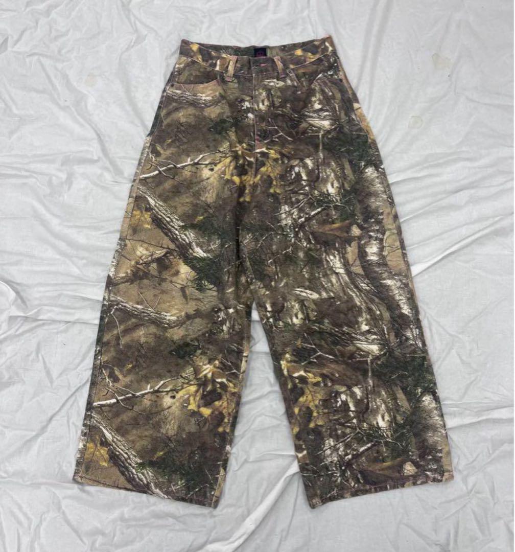 美品☆9090 ナインティナインティ リアルツリー デニムパンツ ギャル y2k