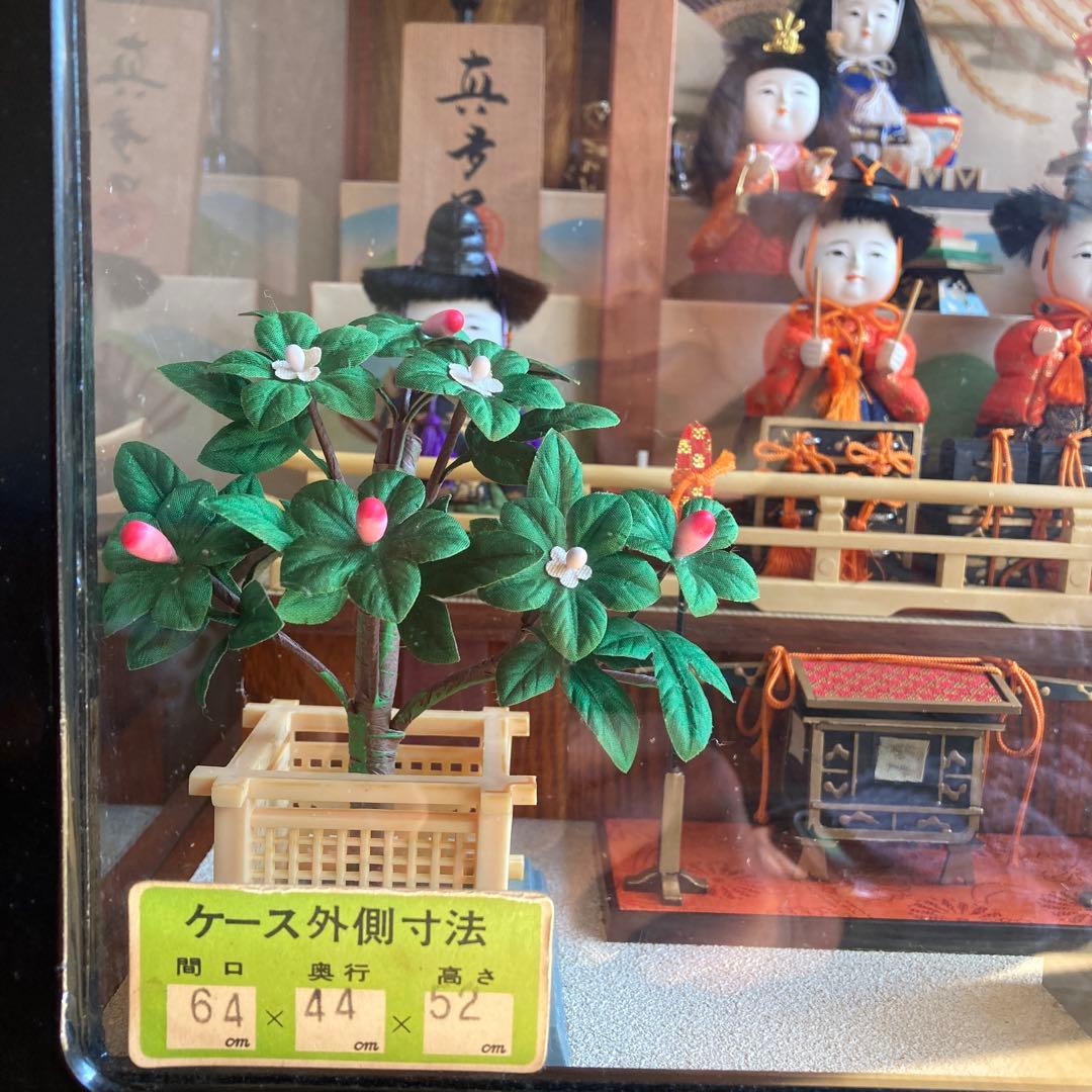 真多呂雛人形セット ガラスケース付き