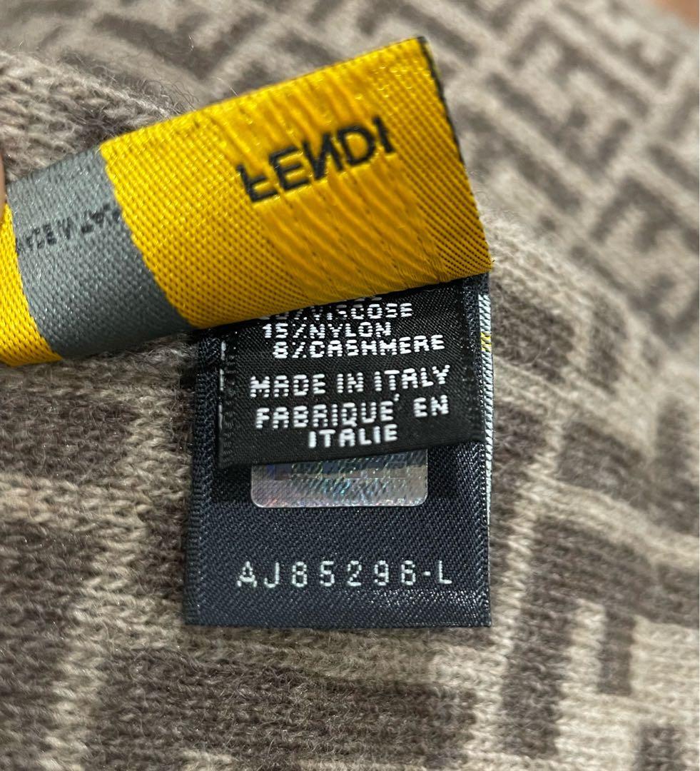 FENDI ズッカ柄 ウールマフラー