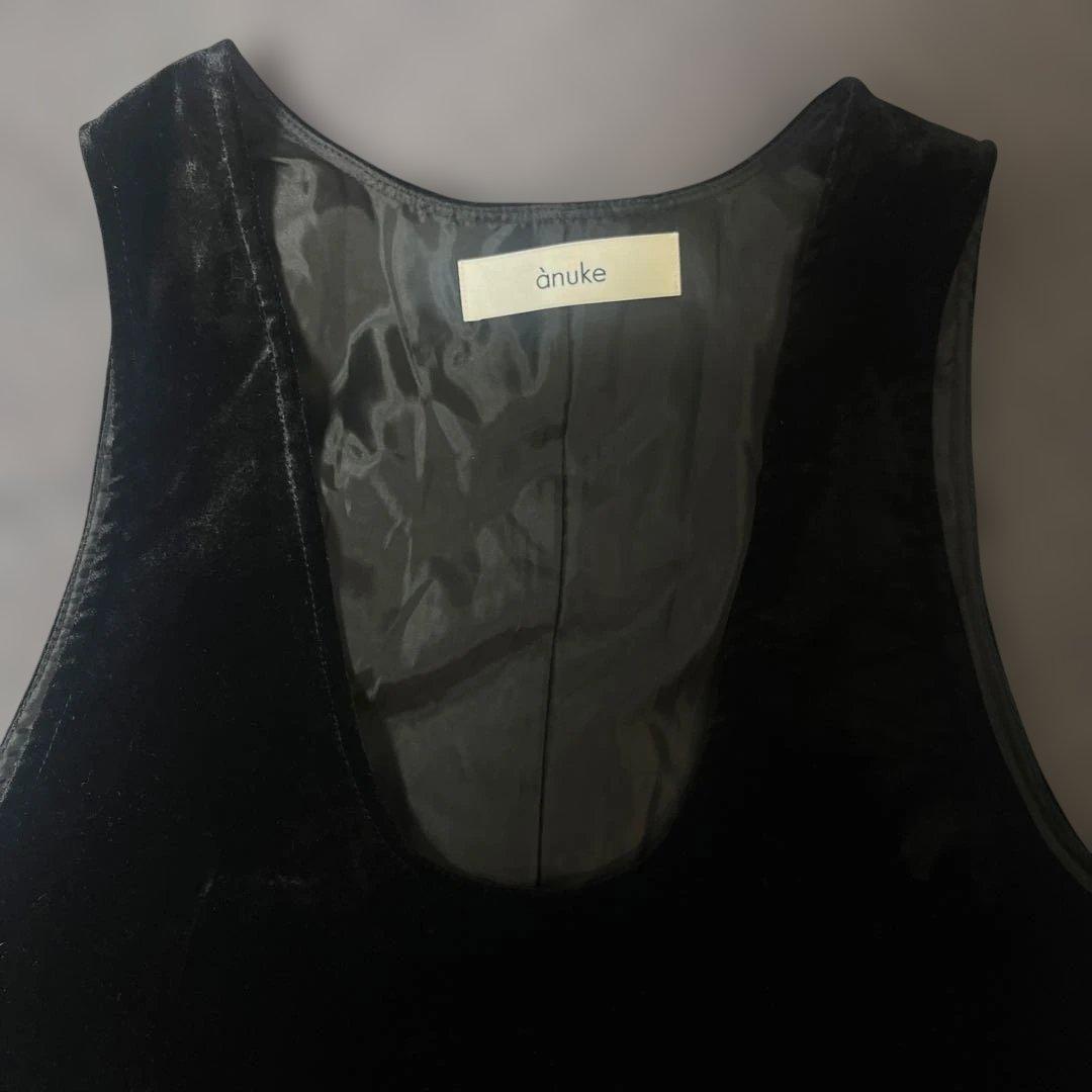 アンヌーク Velour Balloon Onepiece