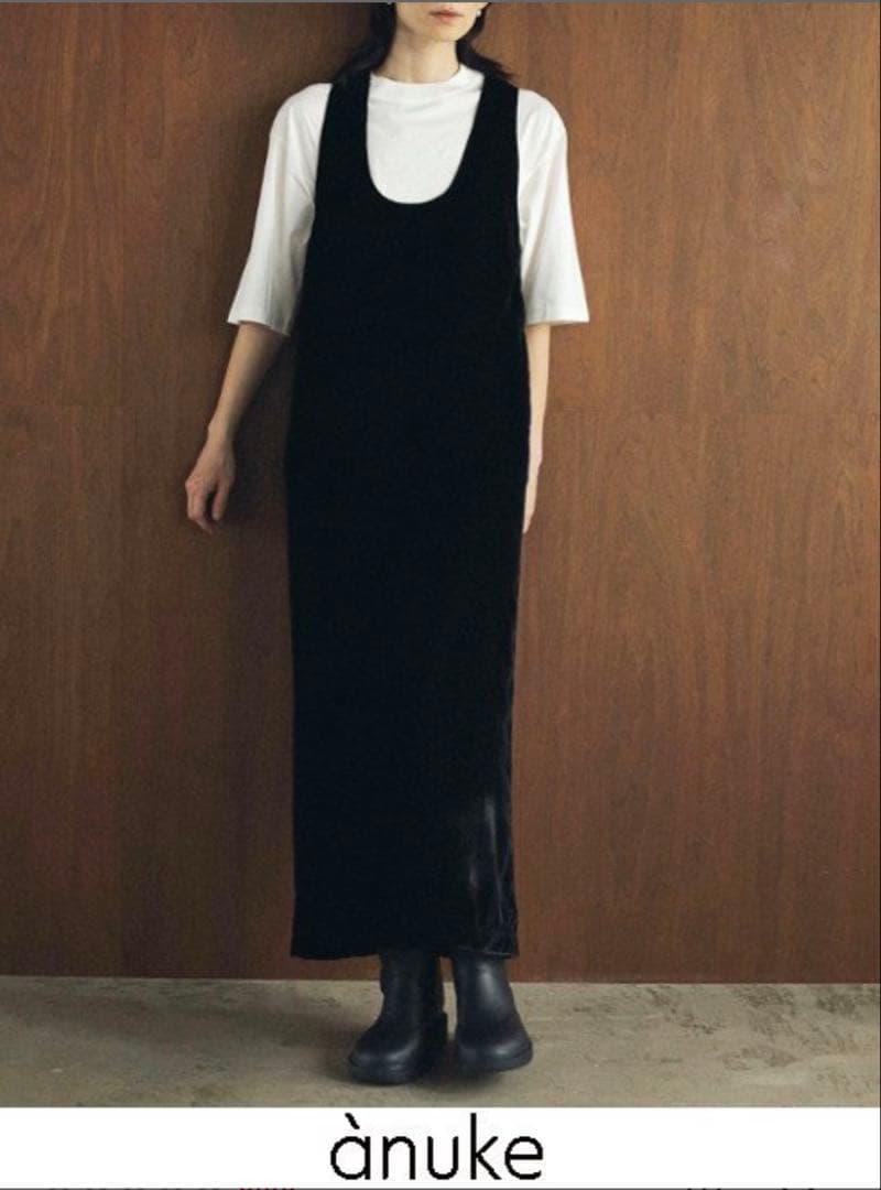 アンヌーク Velour Balloon Onepiece