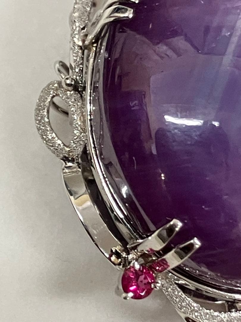 スターサファイア　プラチナ　ペンダント