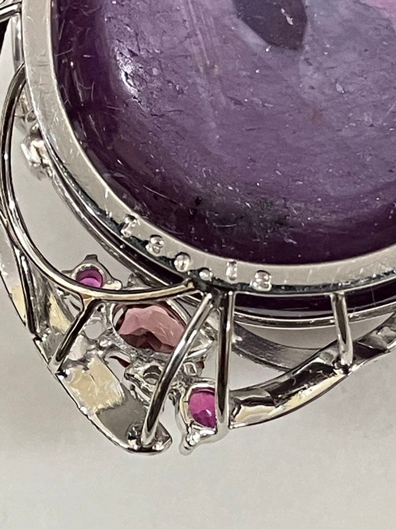 スターサファイア　プラチナ　ペンダント