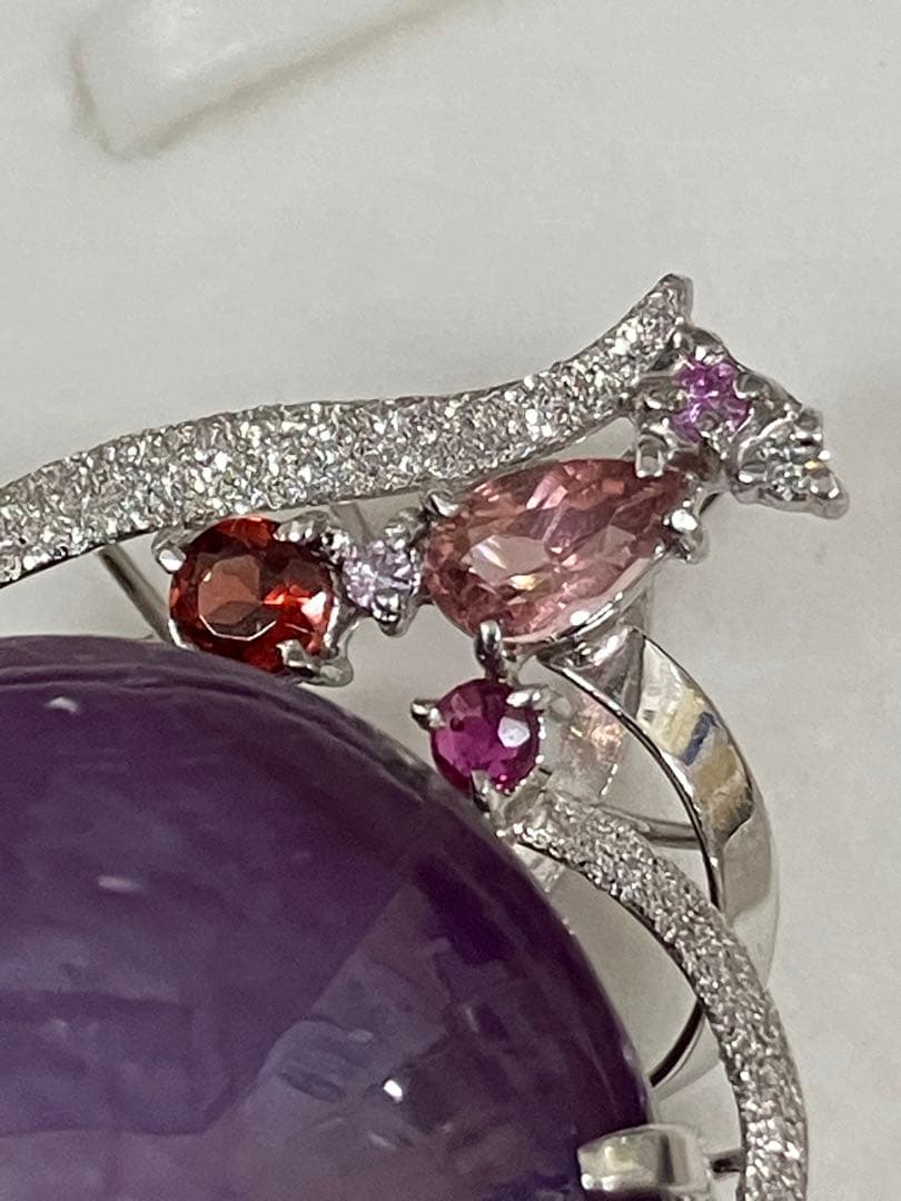 スターサファイア　プラチナ　ペンダント