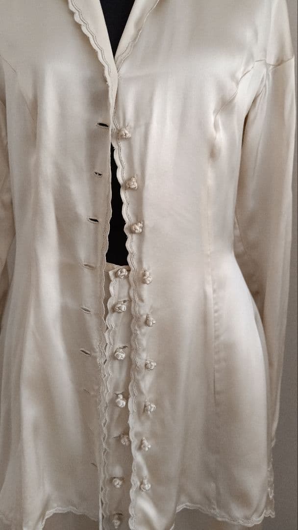 エイココンドウ綿麻夏コート　LA-BREA メルローズ　シルクスーツ　綿キャミ