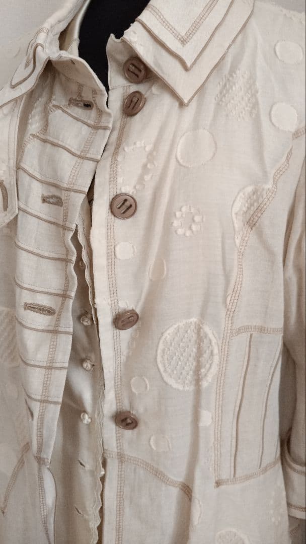 エイココンドウ綿麻夏コート　LA-BREA メルローズ　シルクスーツ　綿キャミ