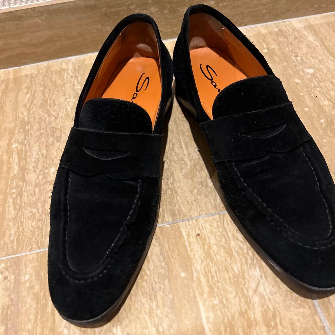 サントーニ　スエード モカシン シューズ　　26センチ　美品