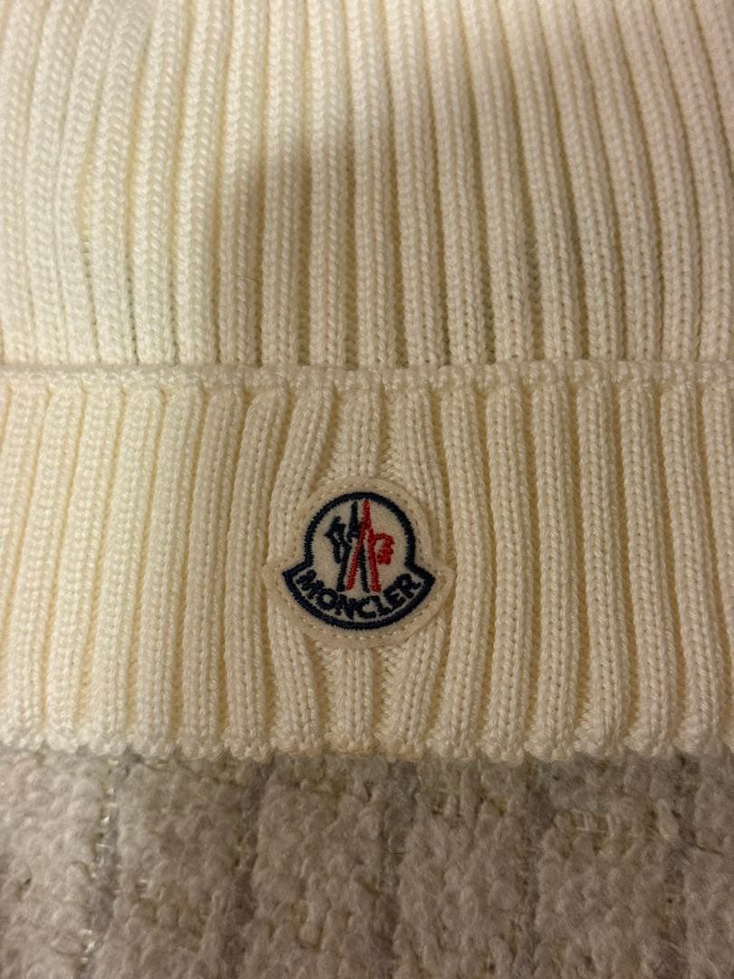 み*様 モンクレール アイボリー ニット帽