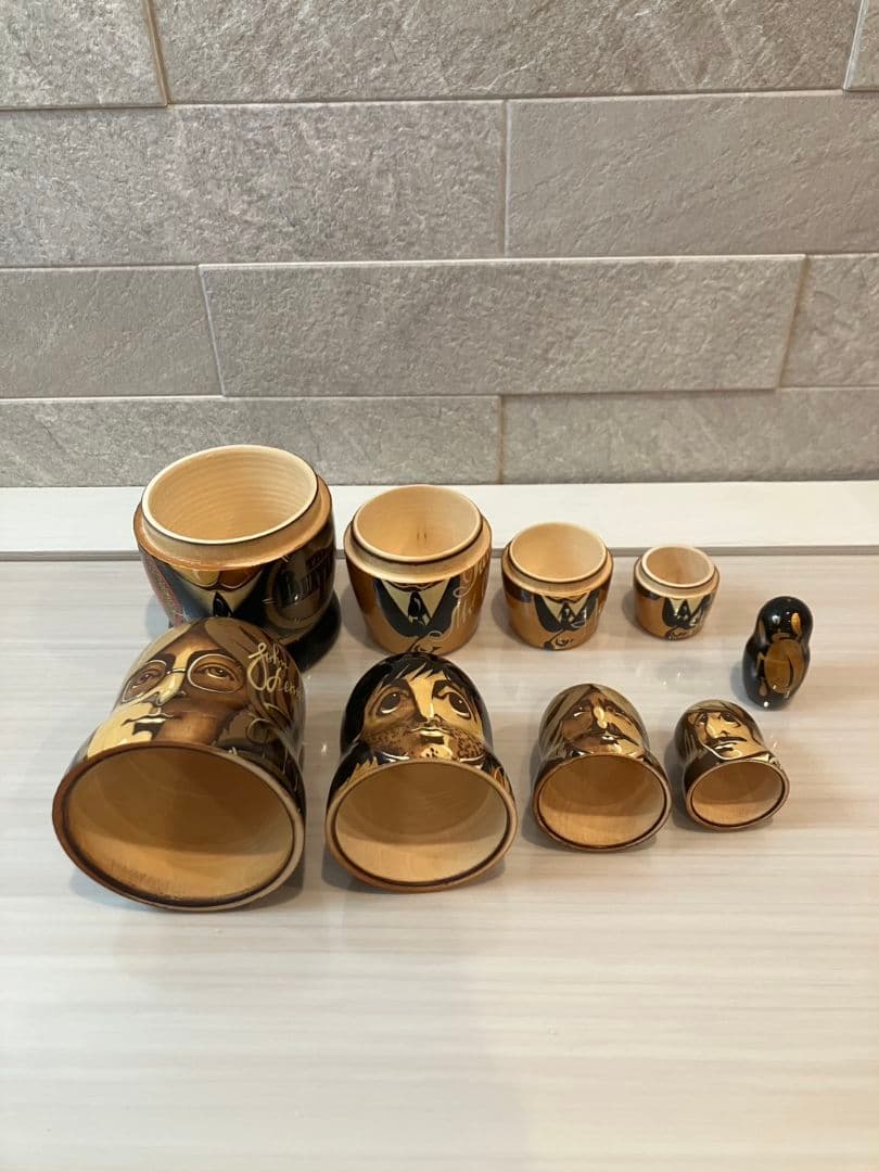 ビートルズマトリョーシカとマトリョーシカ2体セット