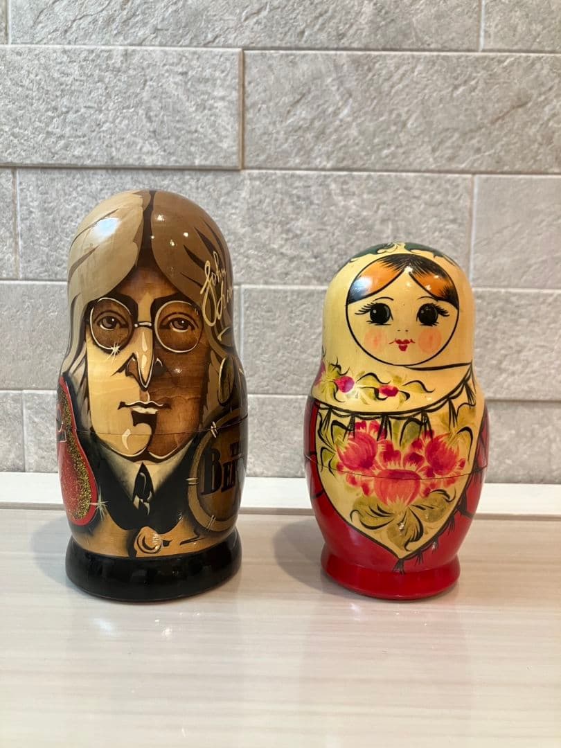 ビートルズマトリョーシカとマトリョーシカ2体セット