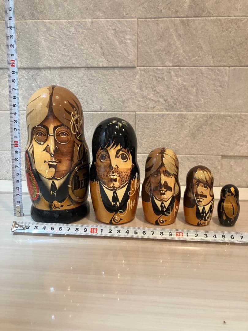 ビートルズマトリョーシカとマトリョーシカ2体セット