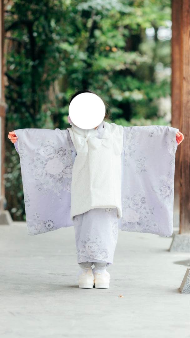 【極美品】キャサリンコテージ　七五三　3歳　被布　ラベンダー