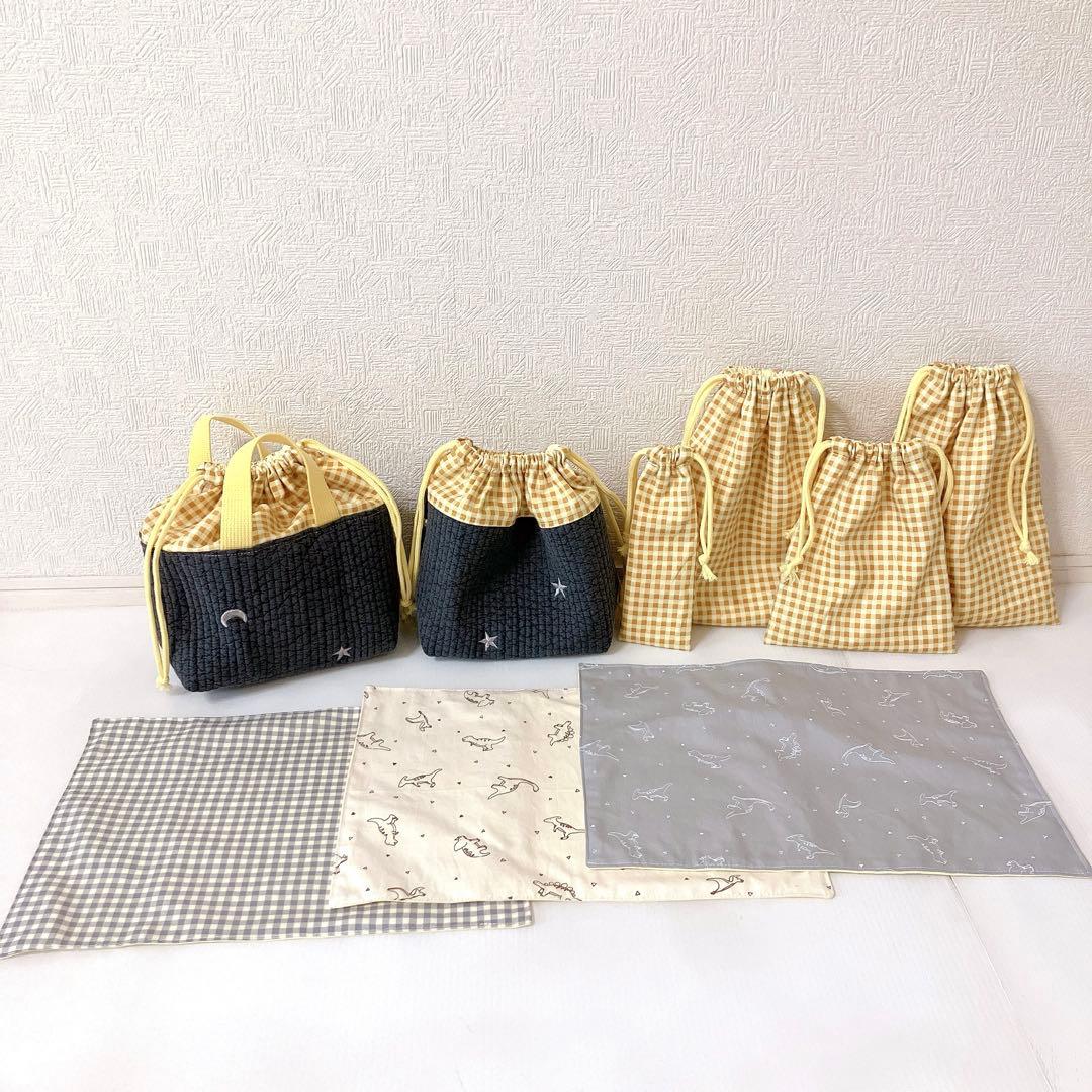 レッスンバッグ お弁当袋　ランチョンマット　お着替え袋　上履き入れ　巾着袋