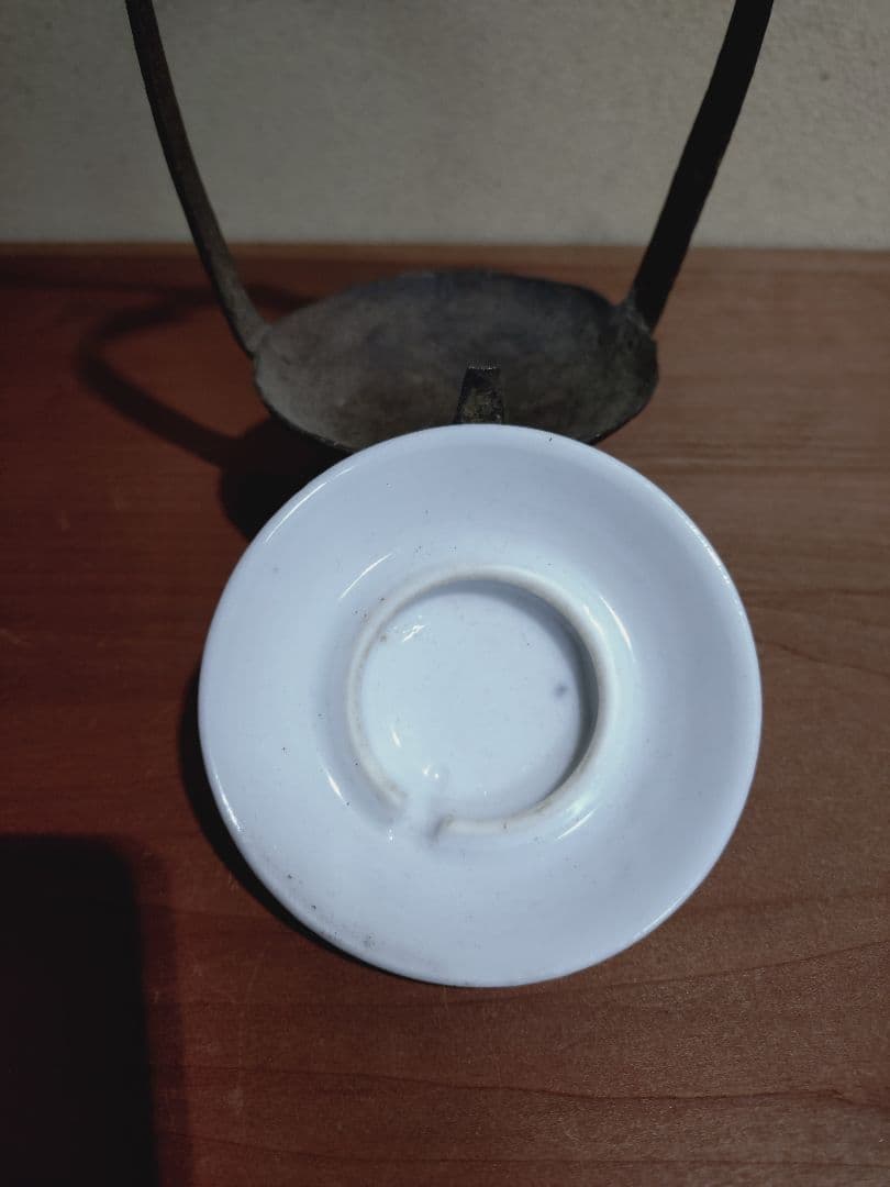 鉄製 吊るし灯火器 花器 花入れ 古道具 古民具 燭台 行燈 行火 灯明