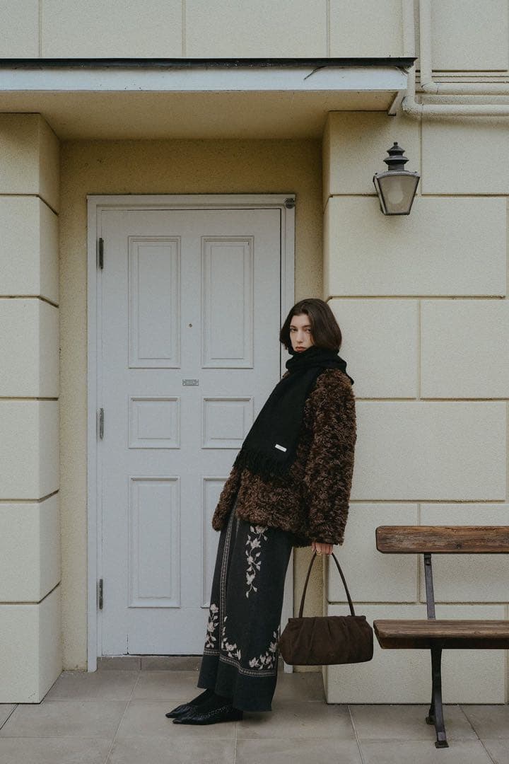 ジャケット・アウター EAPHI ASYMMETRY BOA COAT