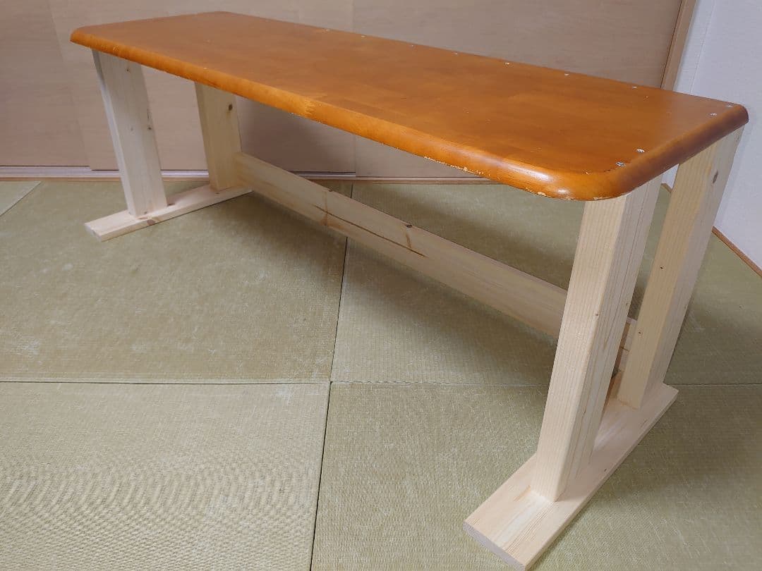 【其の31】中古テーブルを加工したパチスロ実機を置く台（２台用シンプルスタンド）