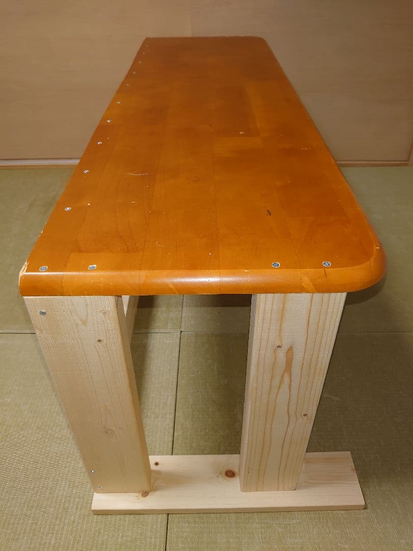 【其の31】中古テーブルを加工したパチスロ実機を置く台（２台用シンプルスタンド）