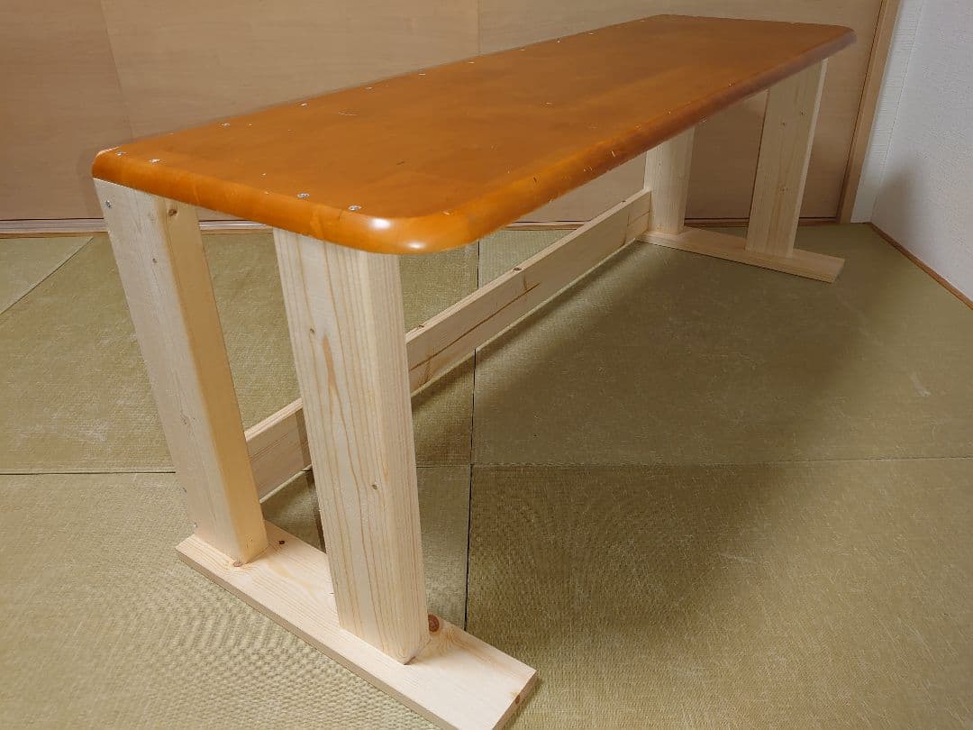 【其の31】中古テーブルを加工したパチスロ実機を置く台（２台用シンプルスタンド）