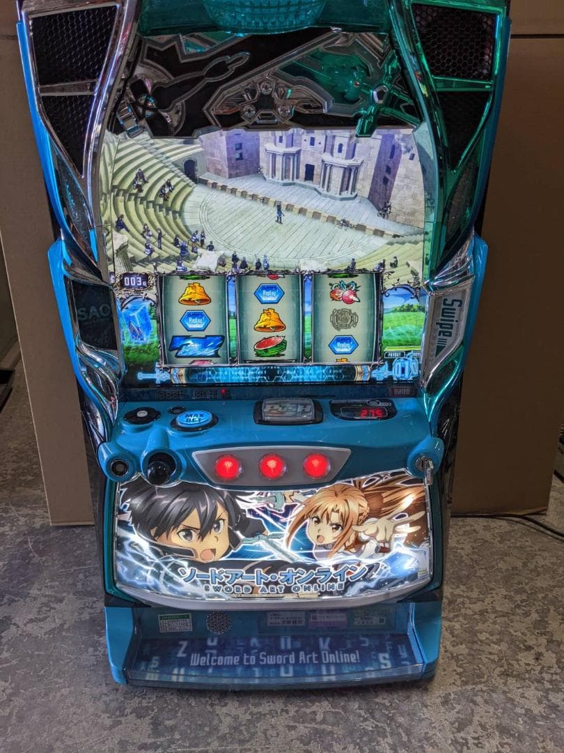 Ｌスロット ソードアート・オンラインＢ２ 　スマスロ遊技用ユニット取付済　送料込