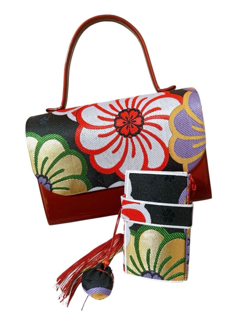 個性派フルセット♡七五三　7歳　女の子　一式　黒系　赤