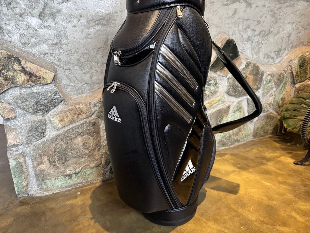 美品⭐︎adidas キャディバッグ ブラックヘッドカバー付き
