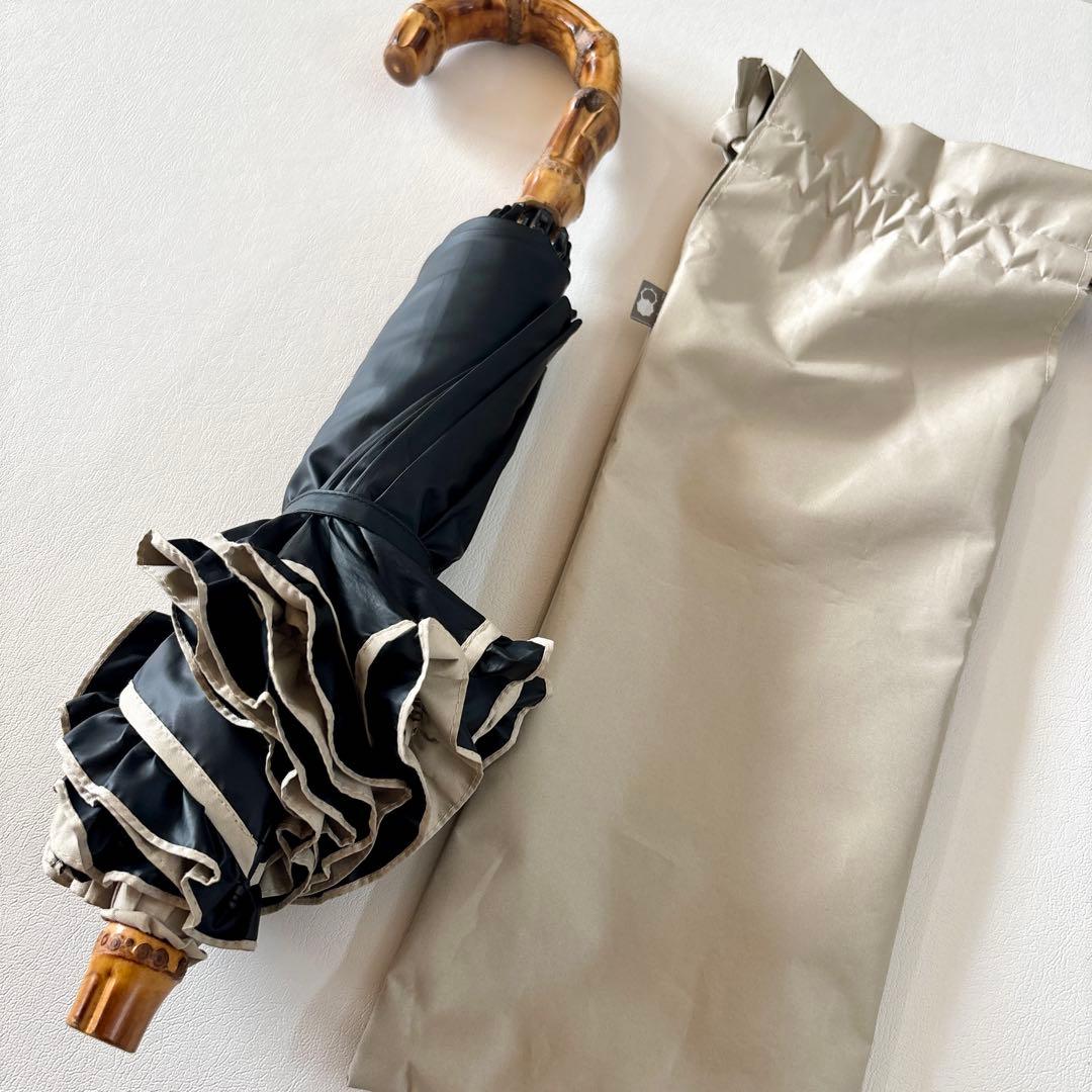 サンバリア SUN BARRIER 100 ベージュ フリル 日傘 2段