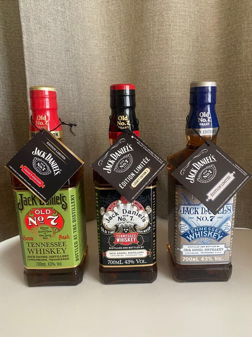 ジャックダニエル レガシーエディション3本セット➕ノベルティ