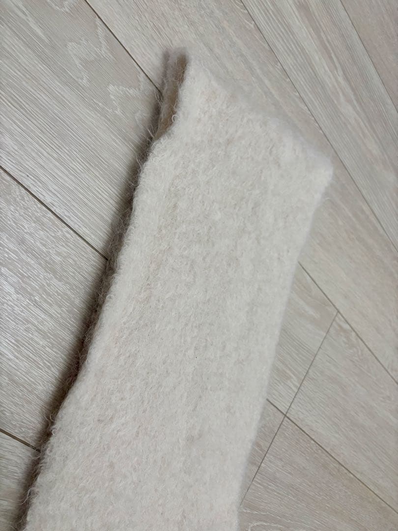【美品】ロエベ モヘア マフラー アイボリー