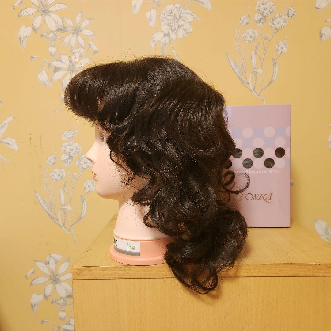 わんにゃん　レオンカ　ウィッグ　ミディアム　ロング　カール　エレガント