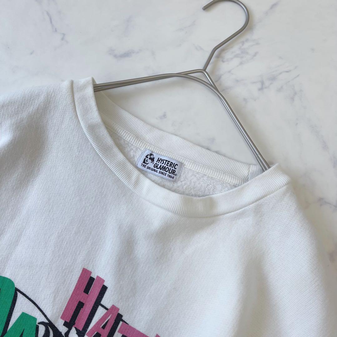 ヒステリックグラマー ヒスガール スウェット トレーナー オーバーサイズ 白
