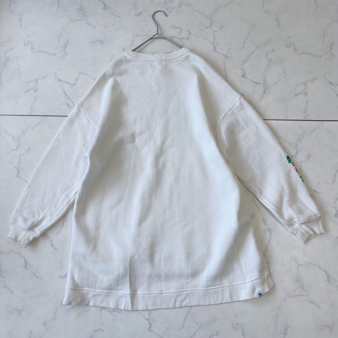 ヒステリックグラマー ヒスガール スウェット トレーナー オーバーサイズ 白