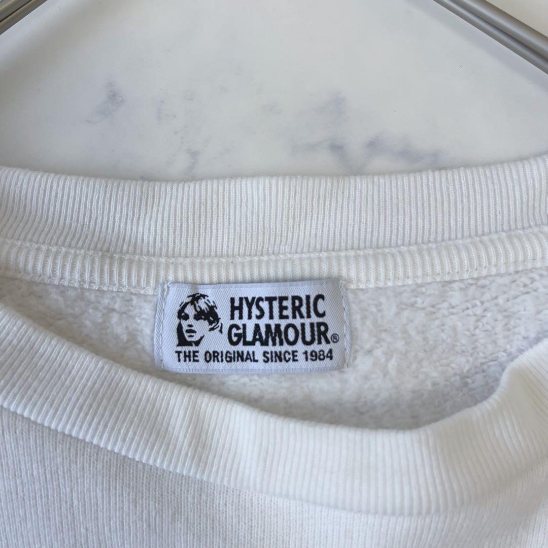 ヒステリックグラマー ヒスガール スウェット トレーナー オーバーサイズ 白